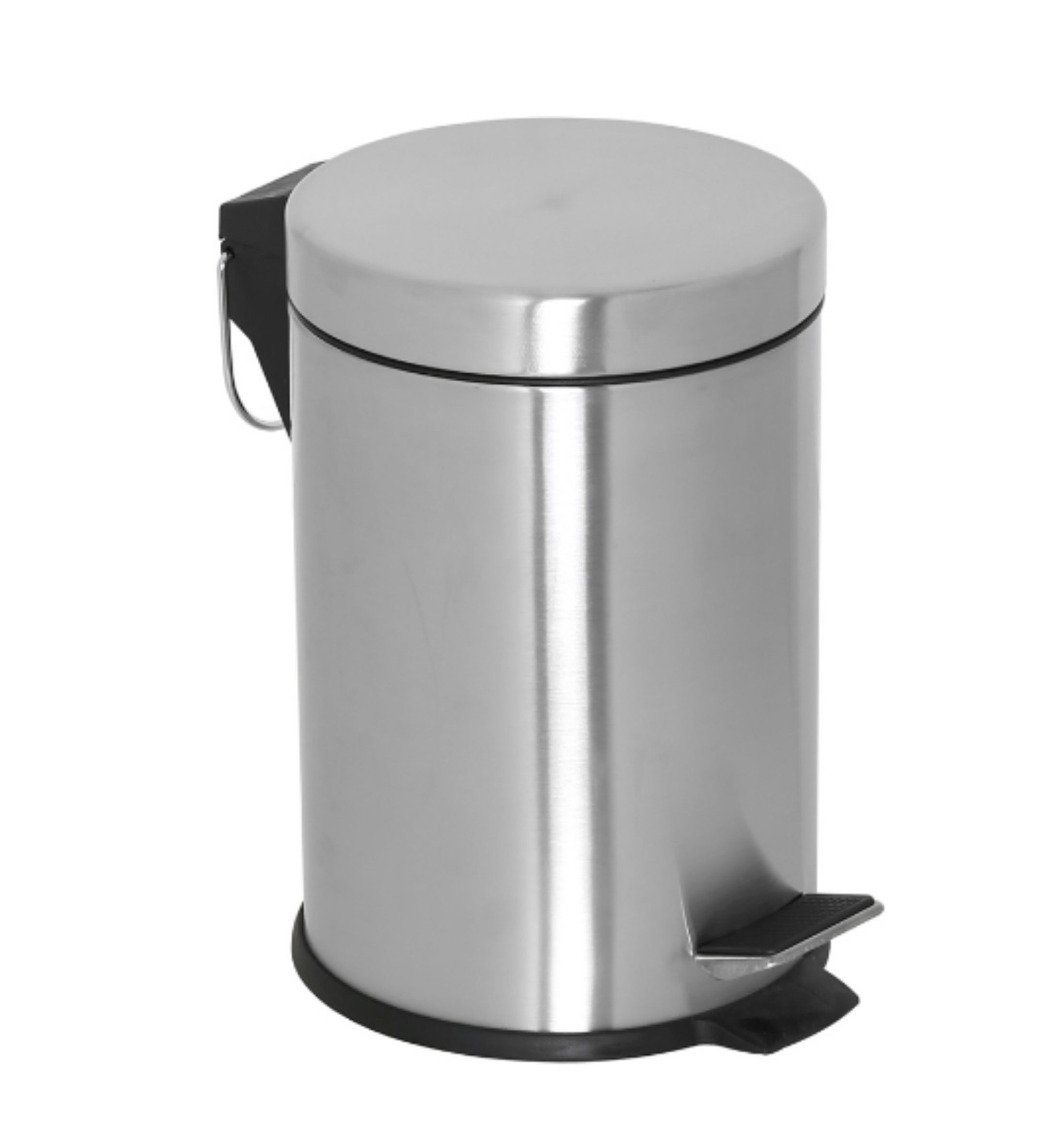 Pedallı Metal Yuvarlak Çöp Kovası 12L