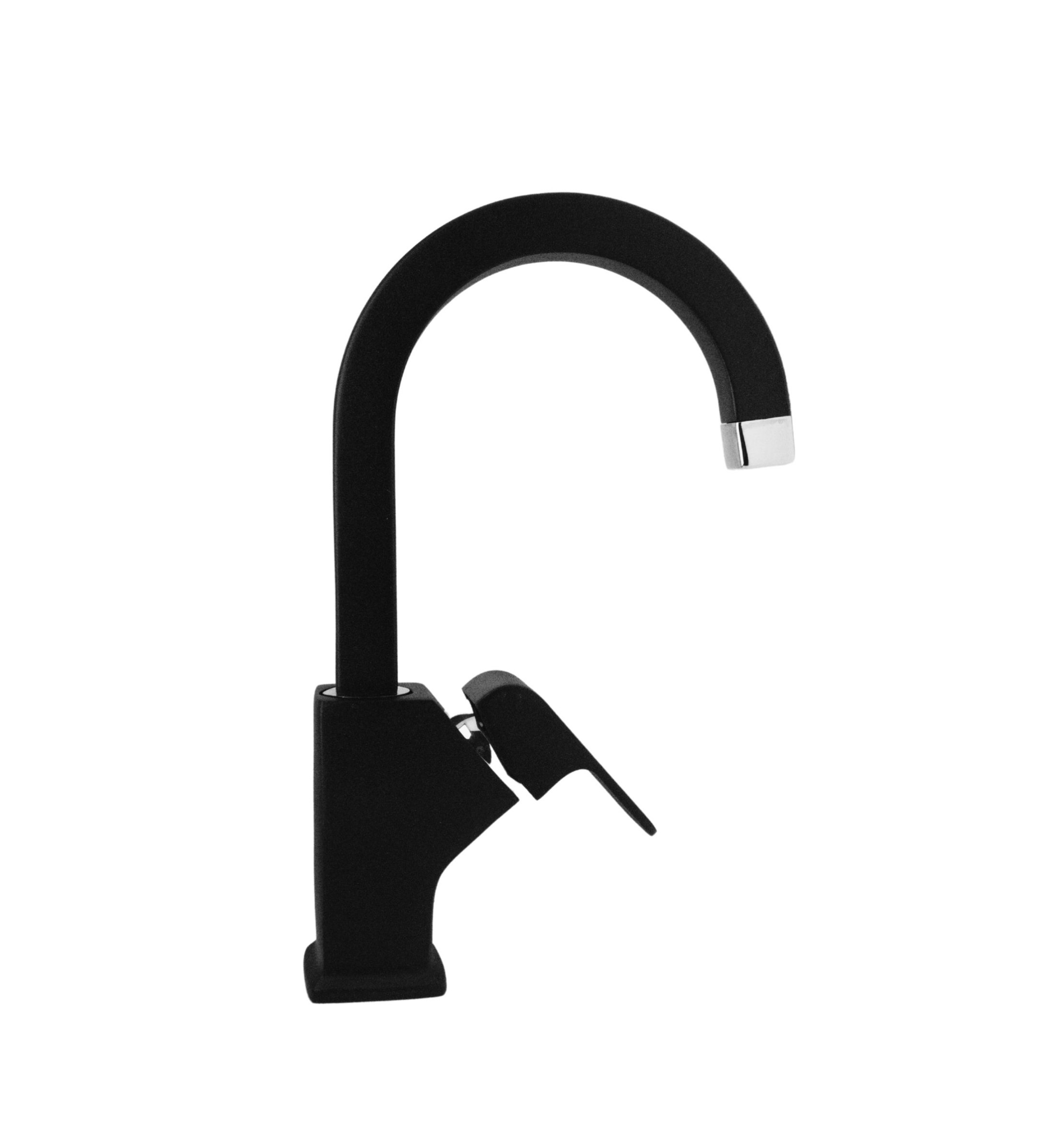 Negro Döner Borulu Lavabo Bataryası Siyah