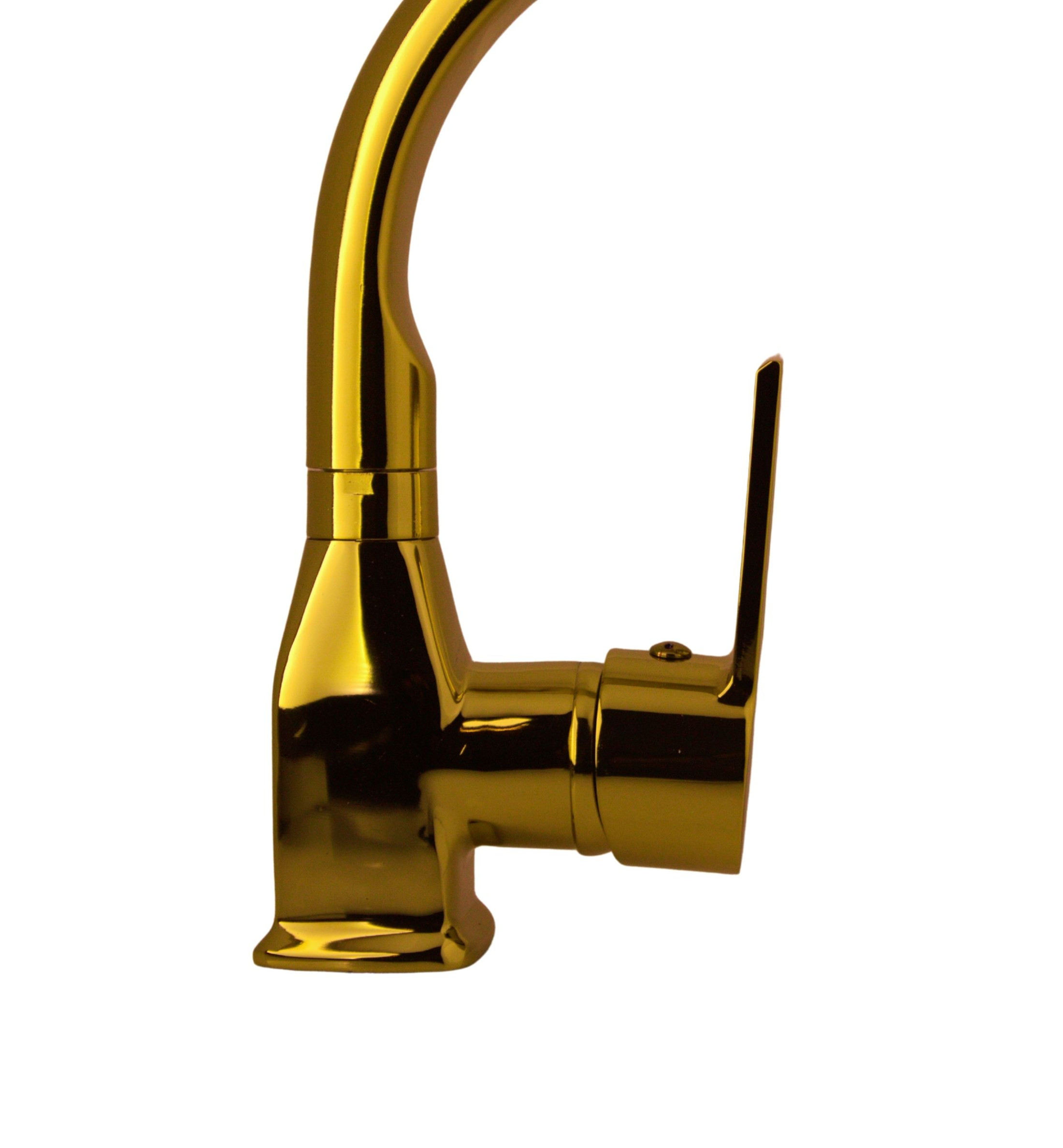 Rio Döner Borulu Lavabo Bataryası Gold