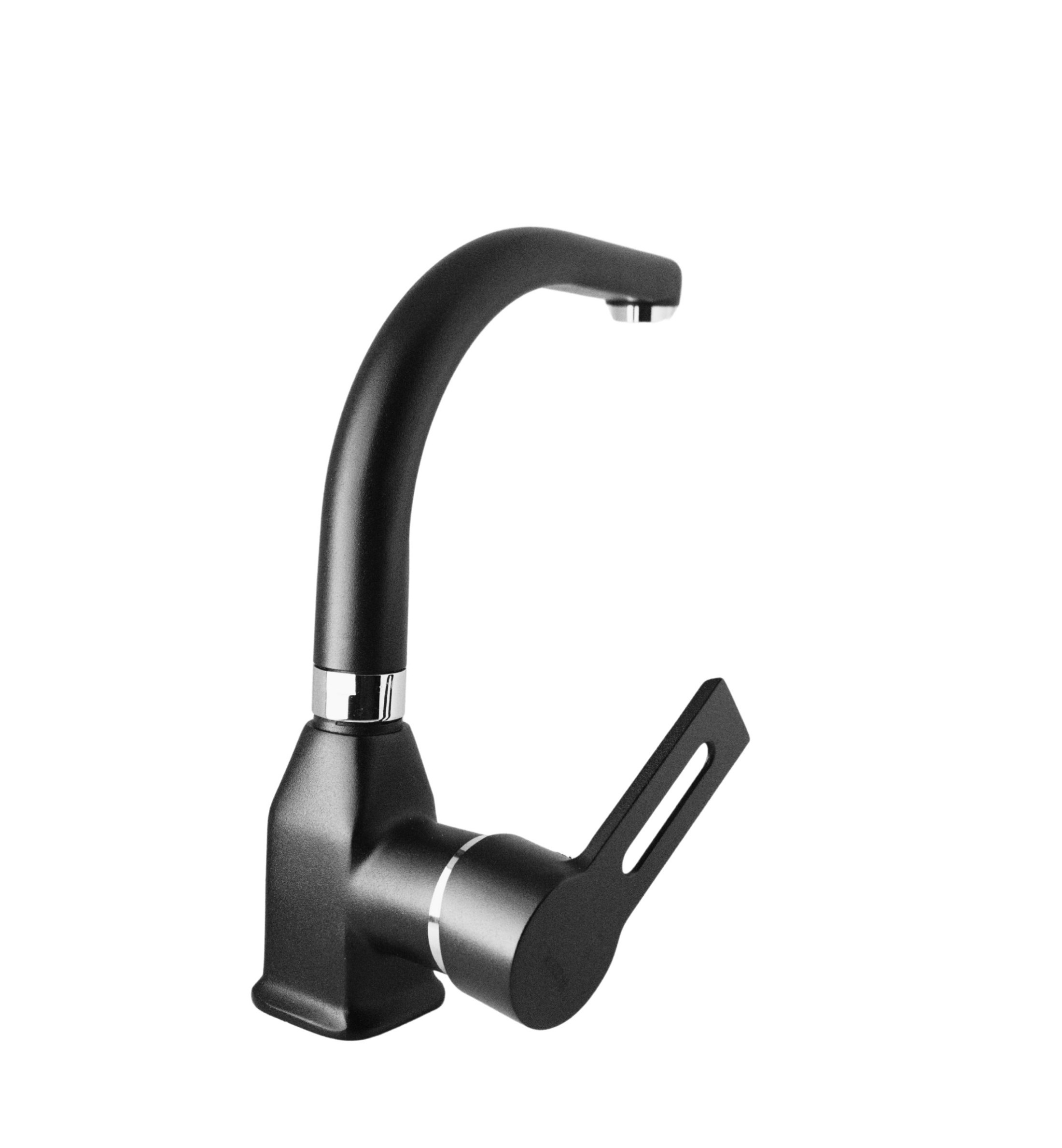 Rio Döner Borulu Lavabo Bataryası Siyah